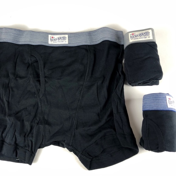 Lucky Brand Boxer Briefs 6 prs NWT Logo Waistband - Picture 3 of 8